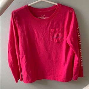 Vineyard Vines Pink Whale Long Sleeve T Shirt 4T